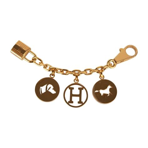 Hermes Limited Edition Breloque Olga Bag Charm in Gold